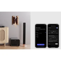 WiiM Sub Pro kompakt trådlös subwoofer, svart