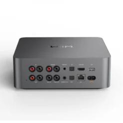 WiiM Ultra nätverksspelare med HDMI ARC, pekskärm & Chromecast, mörkgrå