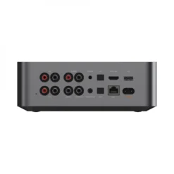 WiiM Ultra nätverksspelare med HDMI ARC, pekskärm & Chromecast, mörkgrå