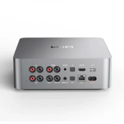 WiiM Ultra nätverksspelare med HDMI ARC, pekskärm & Chromecast, silver
