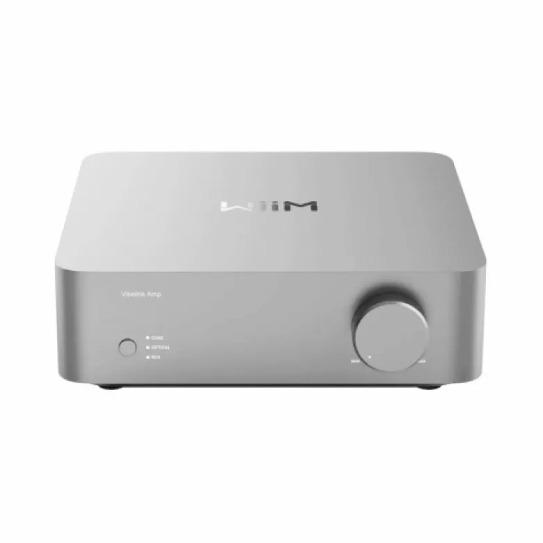 WiiM Vibelink Amp stereoförstärkare med DAC, Silver