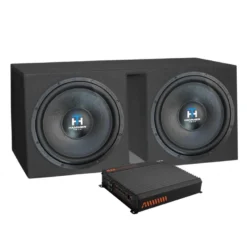 2x15 baspaket med Hammer Tech LCW15V2D4 i låda med slutsteg