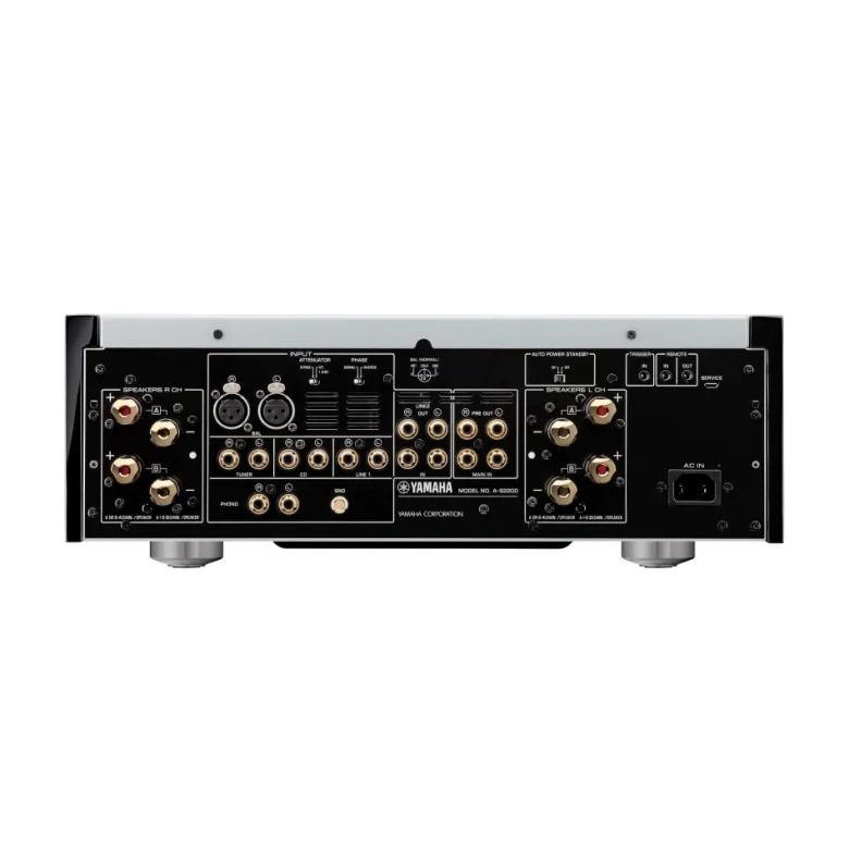 Yamaha A-S2200 förstärkare med retrodesign, silver