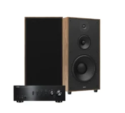 Yamaha A-S501 II med Indiana Line Utah 5, 2.0 stereopaket i valnöt
