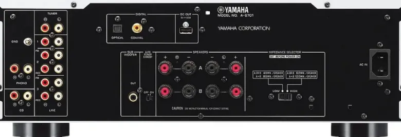 Yamaha A-S701 & Klipsch R-800F stereopaket, svart