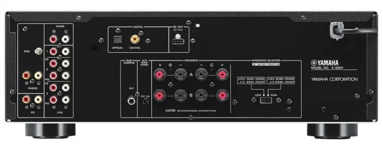 Yamaha A-S501 MK II & Klipsch R-600F 2.0 stereopaket, svart