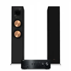 Yamaha A-S501 MK II & Klipsch R-600F 2.0 stereopaket, svart