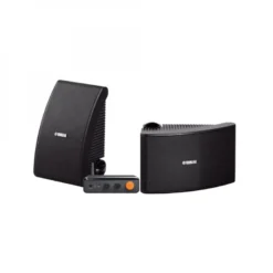 Yamaha NS-AW392 i svart med Fosi Audio BT20A Max, utomhuspaket