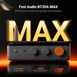 Yamaha NS-AW392 i svart med Fosi Audio BT20A Max, utomhuspaket