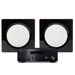 Yamaha R-N600A & DLS Flatbox D-One, stereopaket