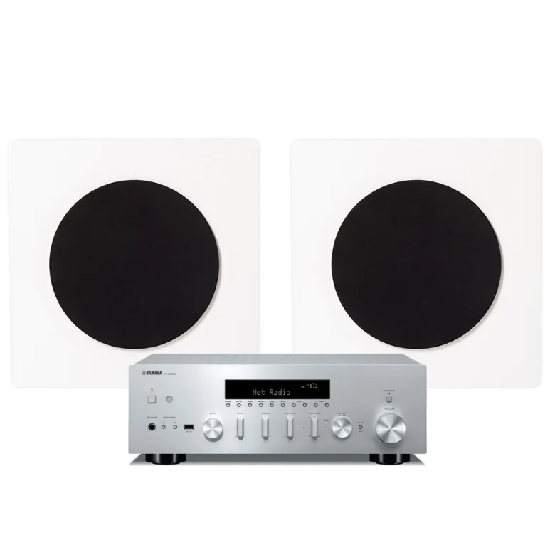 Yamaha R-N600A & DLS Flatbox D-One, stereopaket