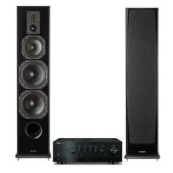 Yamaha R-N800A stereopaket med Dynavoice Definition DF-8II i svart