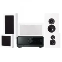 Yamaha RX-V4A & DLS Flatbox Midi 5.0 hemmabiopaket, vit
