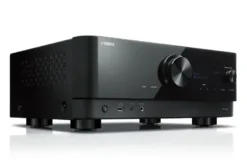 Yamaha RX-V4A & DLS Flatbox Slim Large On-Wall 5.0 hemmabiopaket, mattsvart