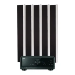 Yamaha RX-V4A & DLS Flatbox Slim XL 5.0 hemmabiopaket, vit