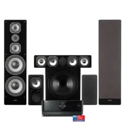 Yamaha RX-V6A & Dynavoice Challenger M-105 5.1 hemmabiopaket, svart