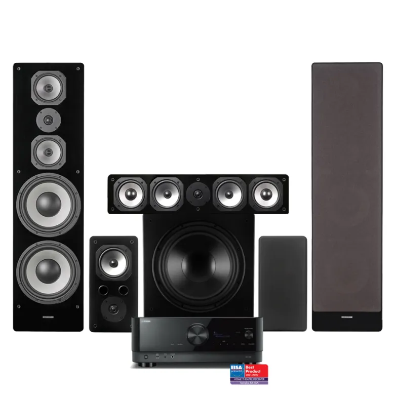 Yamaha RX-V6A & Dynavoice Challenger M-105 5.1 hemmabiopaket, svart