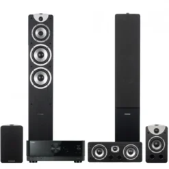 Yamaha RX-V4A & Dynavoice Magic F-7 EX 5.0 hemmabiopaket, svart