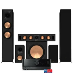 Yamaha RX-V6A & Klipsch Reference R-600F 5.1 hemmabiopaket, svart